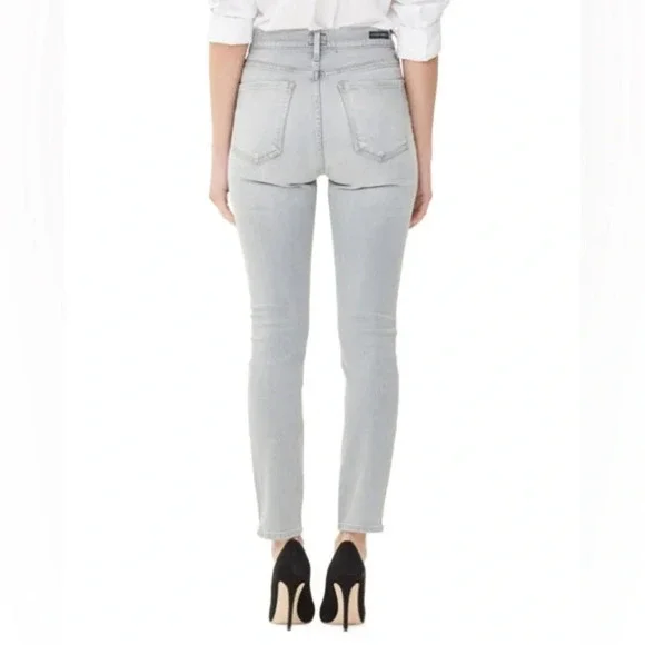 NWT Citizens of Humanity/ Free People Olivia Exposed Button High Rise Slim Ankle